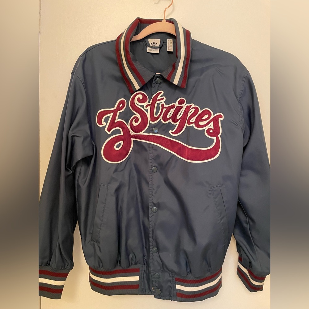 Adidas Jacket size small - Navy Blue